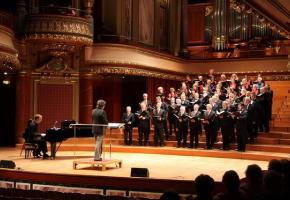 Le Liederkranz-Concordia lors d’une prestation au Victoria Hall. DR