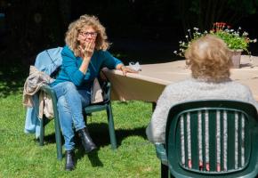 Aux Charmettes, les visites, un temps interdites, ont pu reprendre, avec les mesures de sécurité. STéPHANE CHOLLET