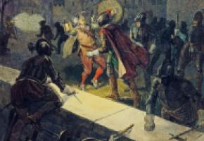 Les représentations les plus marquantes de la nuit  du 11 au 12 décembre 1602 sont exposées. BG