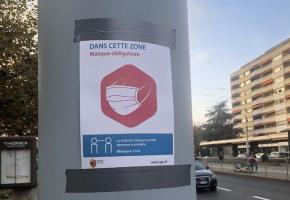 A Thônex, le port du masque est désormais obligatoire aux abords du centre commercial 