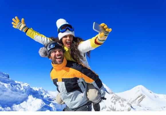 Le «Selfie Tour» permet de découvrir le domaine skiable de Châtel sous des angles inédits.  GETTY IMAGES/VALENTINRUSSANOV 