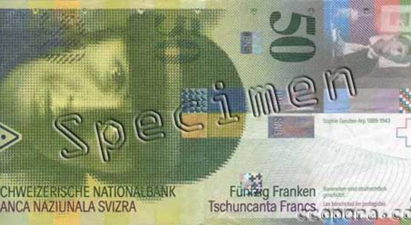 Taeuber-Arp sur le billet de 50 francs suisse.