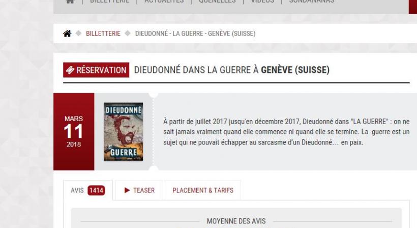 Dieudonné dans la guerre à Genève. dr