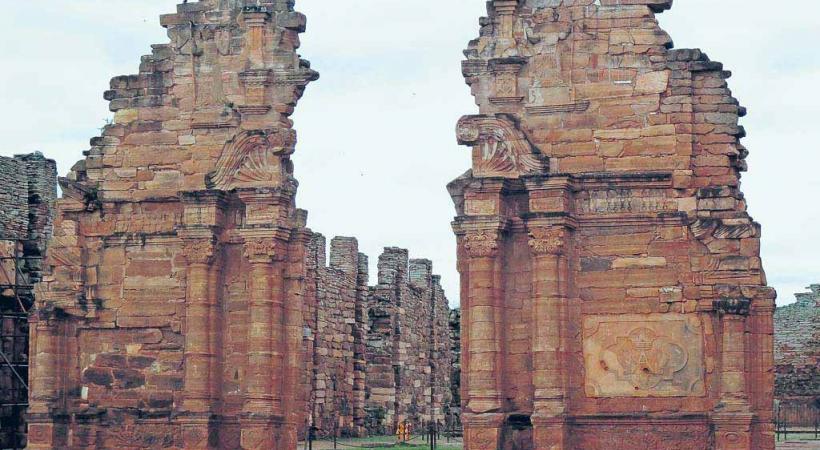 San Ignacio témoigne de la présence jésuite dans la région de Missiones.