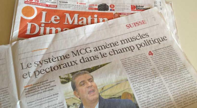  Le MCG dépose quatre plaintes contre «Le Matin Dimanche»