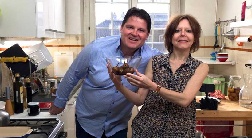 Annick Jeanmairet et Pierrot Ayer du restaurant Le Pérolles.