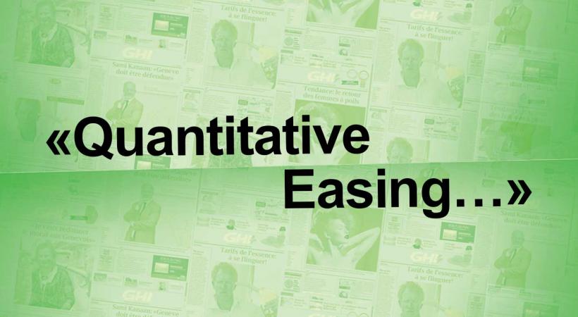 Le recours ultime: «quantitative easing»