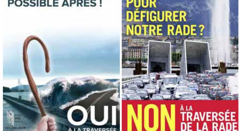 La traversée de la Rade, un des nombreux sujets politiques que le peuple devra trancher.