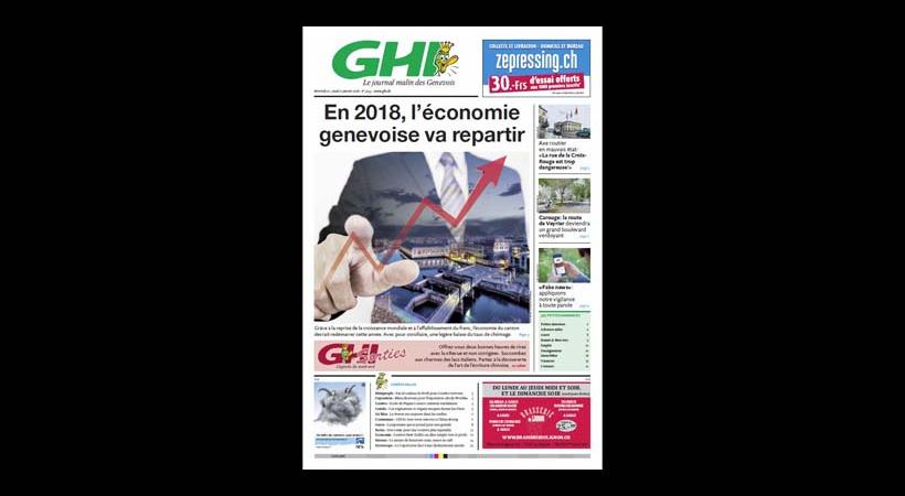 Notre Une du mercredi 10 Janvier 2018. DR