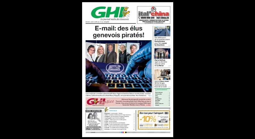 Notre Une du mercredi 11 octobre 2017. DR