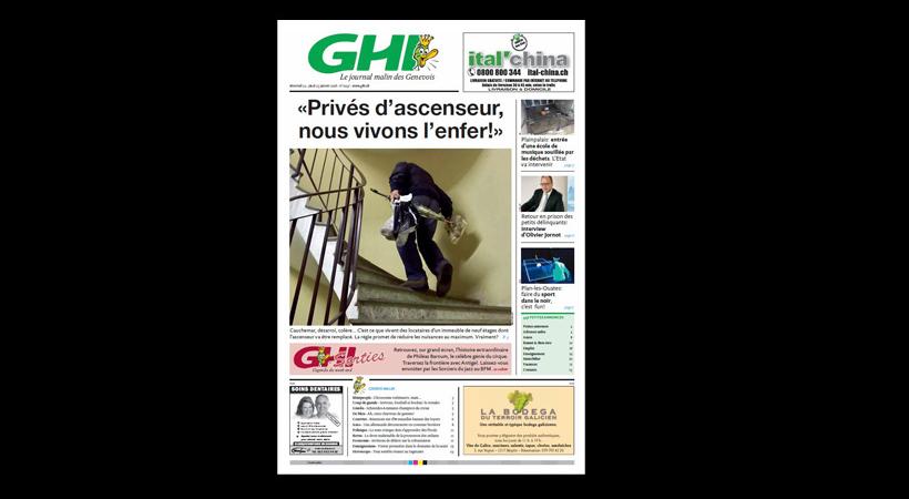 Notre Une du mercredi 25 Janvier 2018. DR