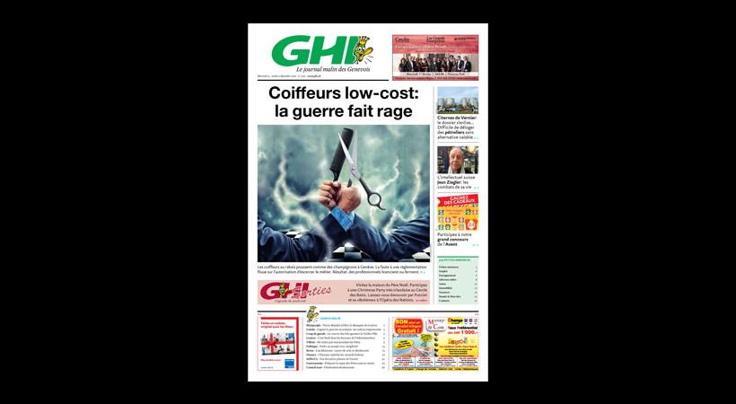 Notre Une du mercredi 14 décembre 2016.