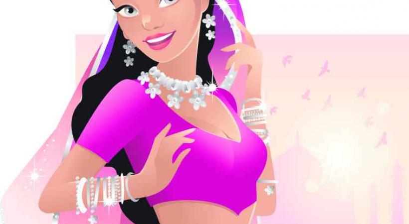 Les danseuses de Bollywood charment le public. 