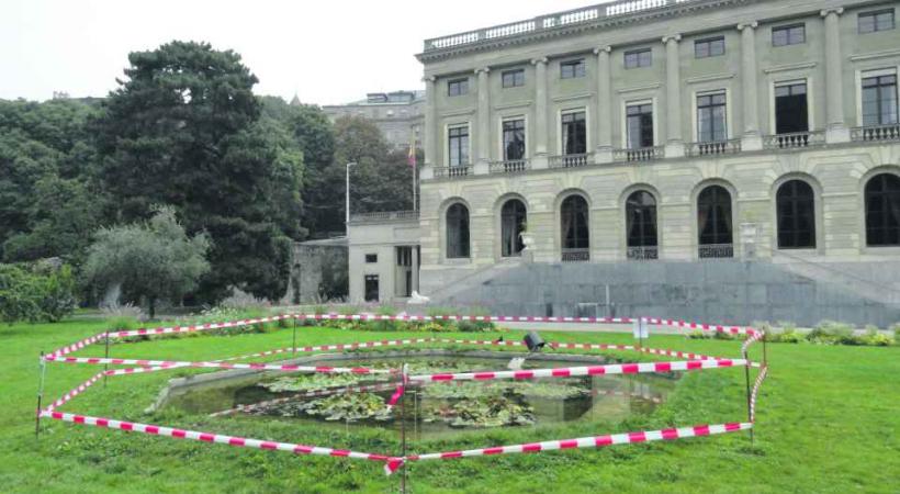 La mare du parc des Bastions posait trop de problèmes sécuriataires à la ville. 