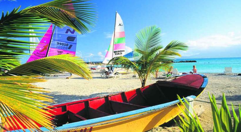 La base nautique de Gosier sur Grande-Terre.