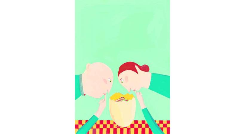 D'un œuf naît un oiseau. 