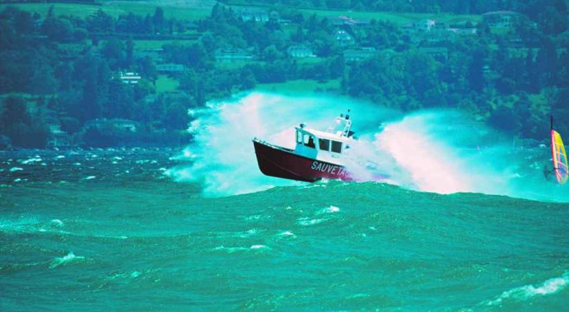 Les sauveteurs du Petit Lac prêts et prompts à intervenir. 