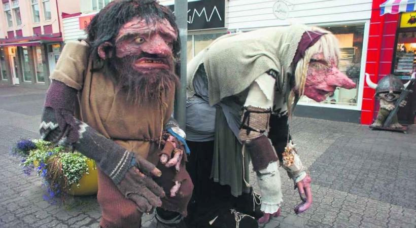 Les trolls sont omniprésents dans les villes islandaises. 