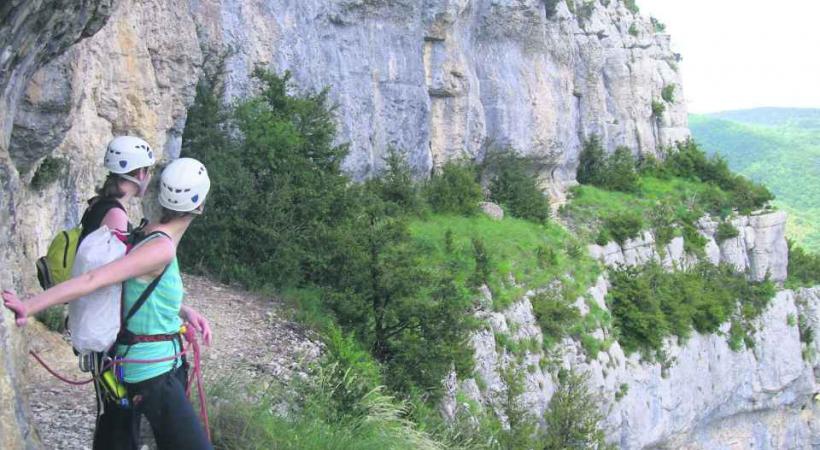 Frissons garantis sur le Sentier du Vertige. 