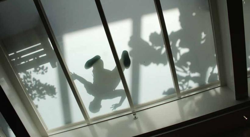 Photo d'une équipe lauréate de la précédente édition sur le thème «Balexert sens dessus dessous». 