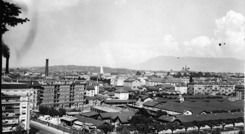 Les abattoirs étaient situés le long du quai Ernest-Ansermet. BIBLIOTHèQUE DE GENèVE