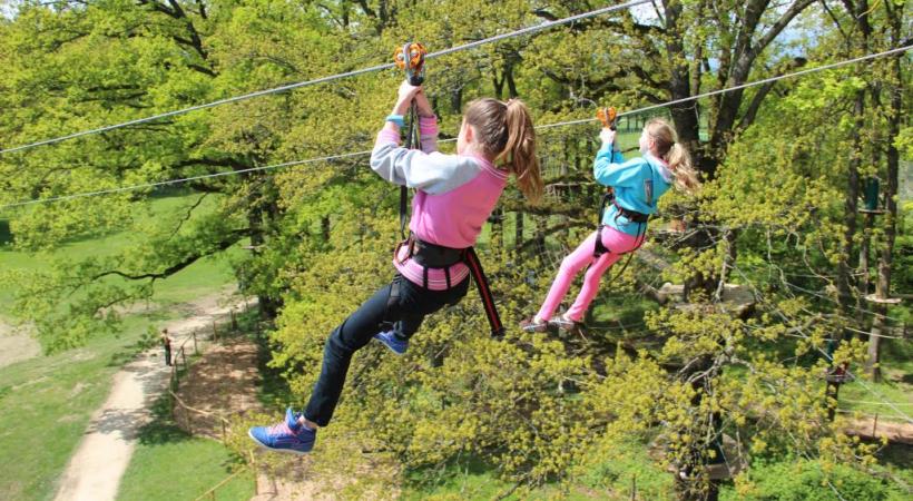 Pour un anniversaire ou un moment en famille, les petits ont de quoi s’amuser en plein-air. DR