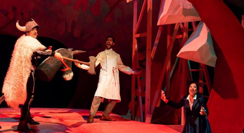 Une pièce sur un monde à part, où l’horreur côtoie le rire. DR