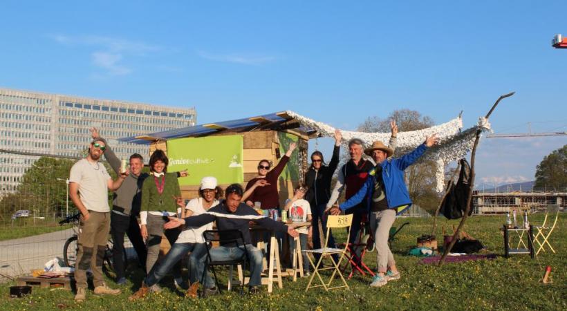 L’équipe de bénévoles s’est lancée dans l’aventure avec enthousiasme. GENèVE CULTIVE