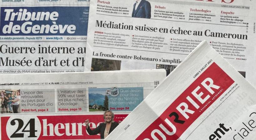 Le comité référendaire déplore que seuls les monopoles médiatiques existants bénéficient de cette aide fédérale et pas les journaux gratuits. DR