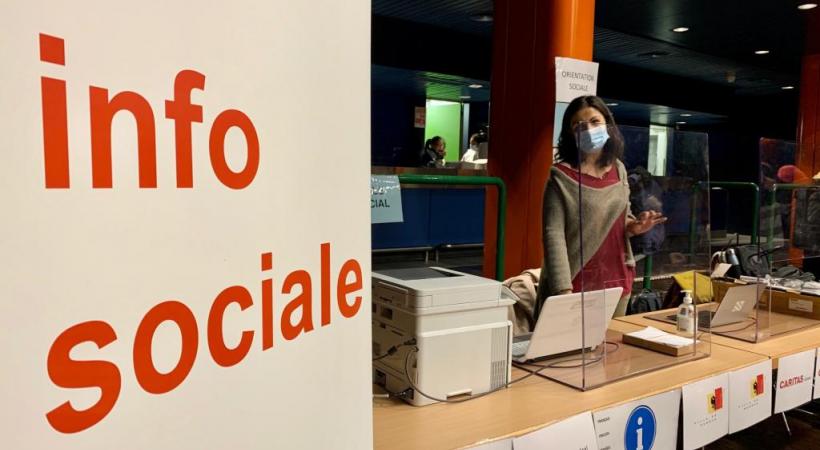 Une permanence d’information sociale dédiée aux plus démunis durant la crise sanitaire. DR