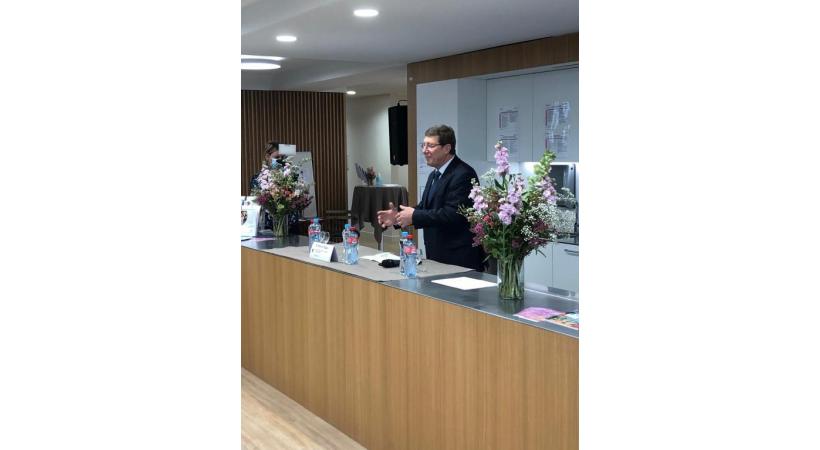 Le conseiller d’Etat Mauro Poggia a inauguré la nouvelle structure, lundi 1er novembre . DR