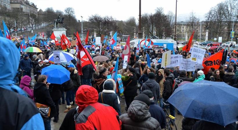 Les employés de la fonction publique ne manqueront pas de redescendre dans la rue, suite au refus du budget. STéPHANE CHOLLET 