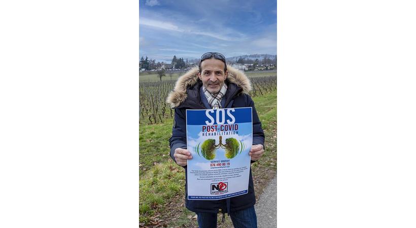 Claudio Alessi, ancien athlète de haut-niveau, lance SOS post-Covid réhabilitation pour aider les victimes de Covid long. ALDO VIOLA