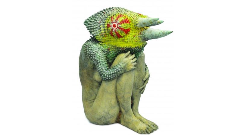 «Elle est caméléon», une sculpture  en bronze signée  Jean Fontaine.  SYLVAIN PASCAL