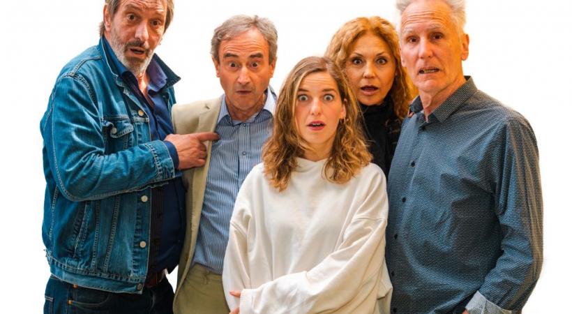 Philippe Mathey, Jacques Maeder, Laura Guerrero,  Lolita Morena et Alain Monney. 