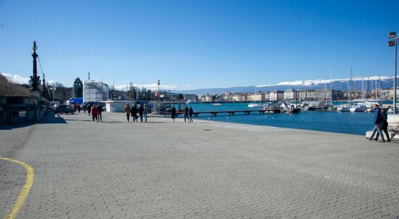 Le quai Gustave-Ador est laissé libre d’aménagement. STéPHANE CHOLLET