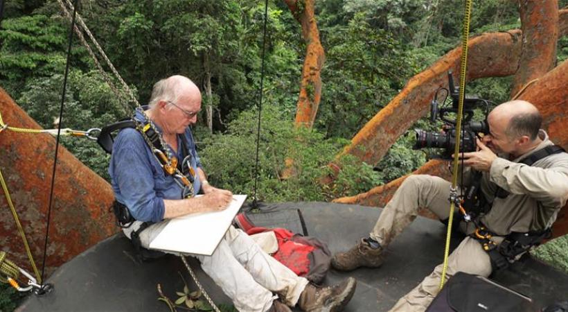 Le tournage du film de Luc Maresco «Poumont vert et tapis rouge», qui sera projeté en ouverture du festival aux Cinémas du Grütli. DESTINY-FILMS