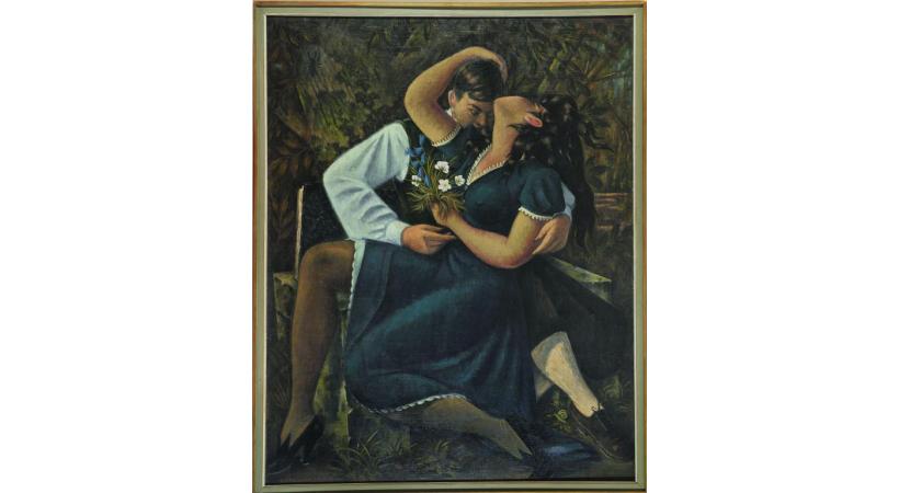 Emile Chambon, Le Printemps, 1946, huile sur toile, Musée de Carouge. CHRISTIAN GOLAY