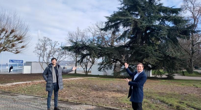 De gauche à droite: Darius Azarpey et Bryan Lo Giudice. MP