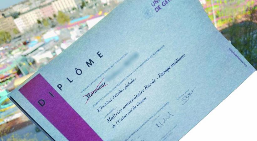 Dès 2023, la notion  de genre va disparaitre des diplômes délivrés par l’Université de Genève. DR