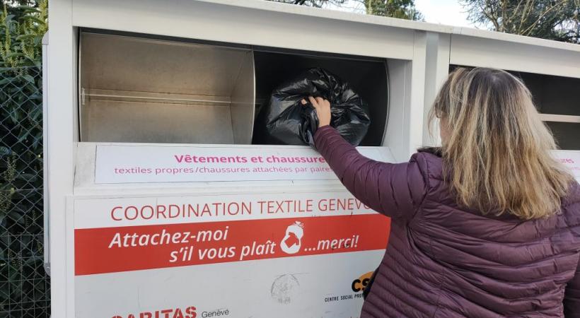 Chaque benne peut contenir jusqu’à 180 kilos de textiles. MP