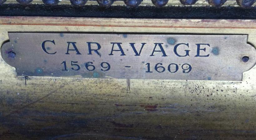 Ce cadre, trouvé dans la rue, a-t-il ou non contenu une toile du Caravage? DR 