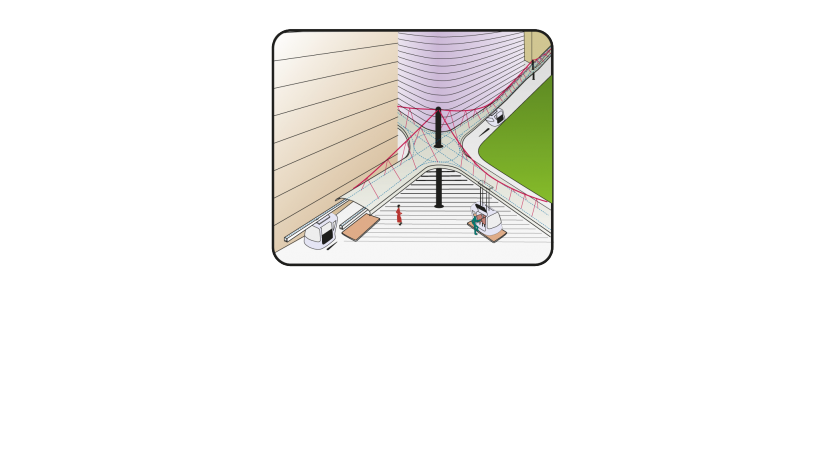 Maquette du projet de navettes imaginé par Victor Hugo Lopez  pour remplacer le transport classique. DR