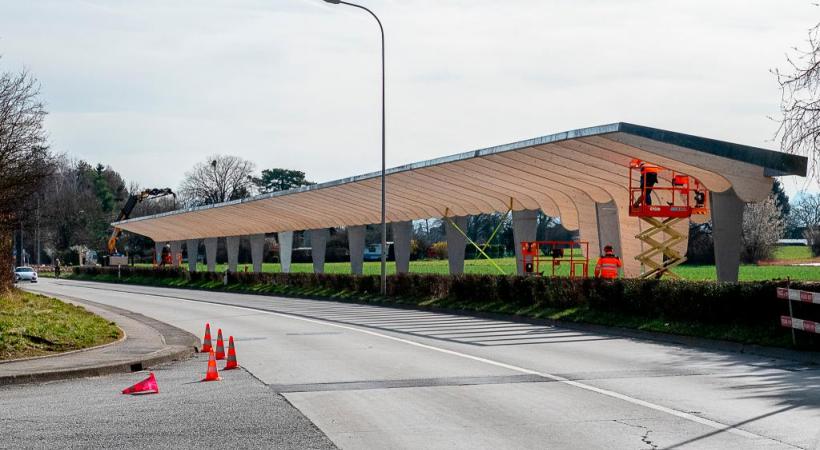 Il aura fallu six mois de travaux pour réaliser la structure. STéPHANE CHOLLET