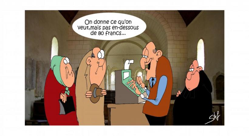 Payer pour être guidé dans sa foie: une méthode pour le moins controversée. DESSIN STEF 