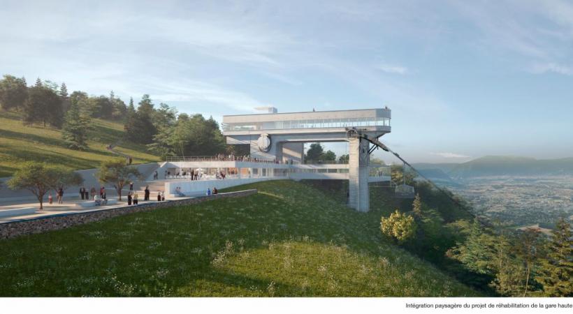 Deux ans de travaux auront été nécessaires à la rénovation du téléphérique.DD-ARCHITECTES