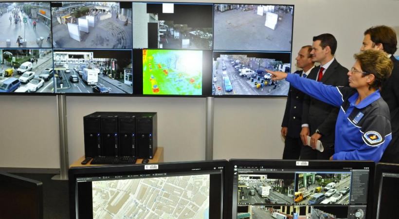 La vidéoprotection est pilotée depuis le Nouvel Hôtel de police. DAVID ROSEMBAUM-KATZMAN 