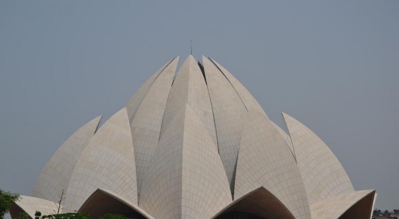 Le temple du Lotus à Delhi. 