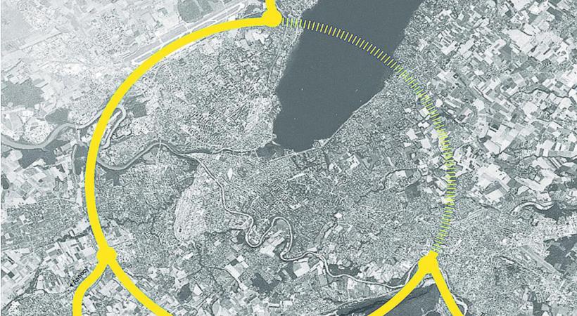 Une vraie traversée du lac qui bouclerait la ceinture autoroutière. DR 