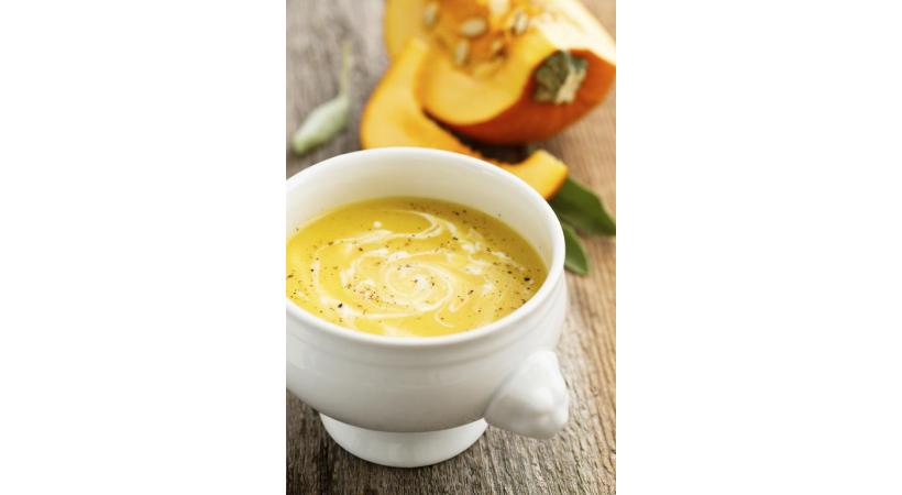  Soupe de courge et de carotte au gingembre